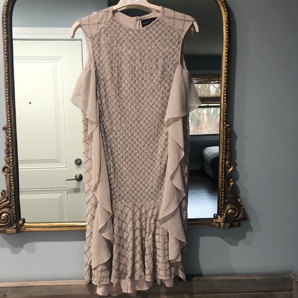 Needle and Thread flapper beaded dress.